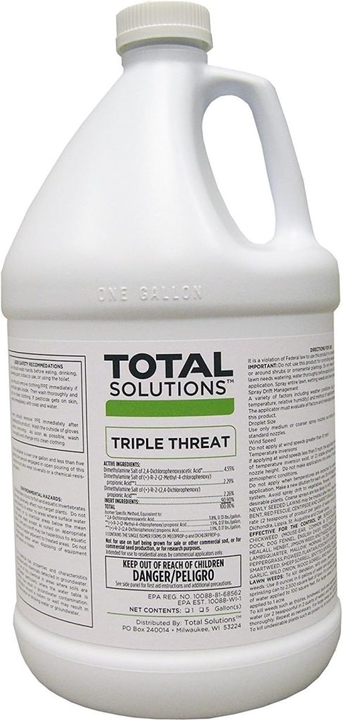 Triple Threat Selective Weed Killer Herbicide for Lawns and Turf